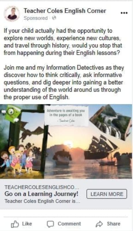 This image is copyrighted by Teacher Coles English Corner.